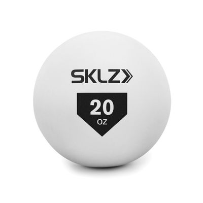 SKLZ Contact Ball Baseball and Softball Batting Training Ball, 20 Ounce,White