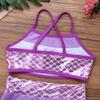 Agoky Kids Girls' 2pcs Racer Back Top and Booty Shorts Ballet Dance Gymnastics Sports Leotard Lavender # 10-12 view 4