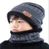 Jueshanzj Winter Knitted Hat and Circle Scarf Set One Size Gray(Kids) view 1