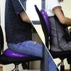 Stability Balance Disc with Hand Pump - Inflated Exercise Wobble Cushion, Kid's Air Seat Wiggle Chair Sitting Disk, Lumbar Pain Relief Support Board for Classroom Office Chair - Core Training (purple) view 3