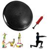 Stability Balance Disc with Hand Pump - Inflated Exercise Wobble Cushion, Kid's Air Seat Wiggle Chair Sitting Disk, Lumbar Pain Relief Support Board for Classroom Office Chair - Core Training (black) view 1