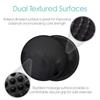 Stability Balance Disc with Hand Pump - Inflated Exercise Wobble Cushion, Kid's Air Seat Wiggle Chair Sitting Disk, Lumbar Pain Relief Support Board for Classroom Office Chair - Core Training (black) view 2