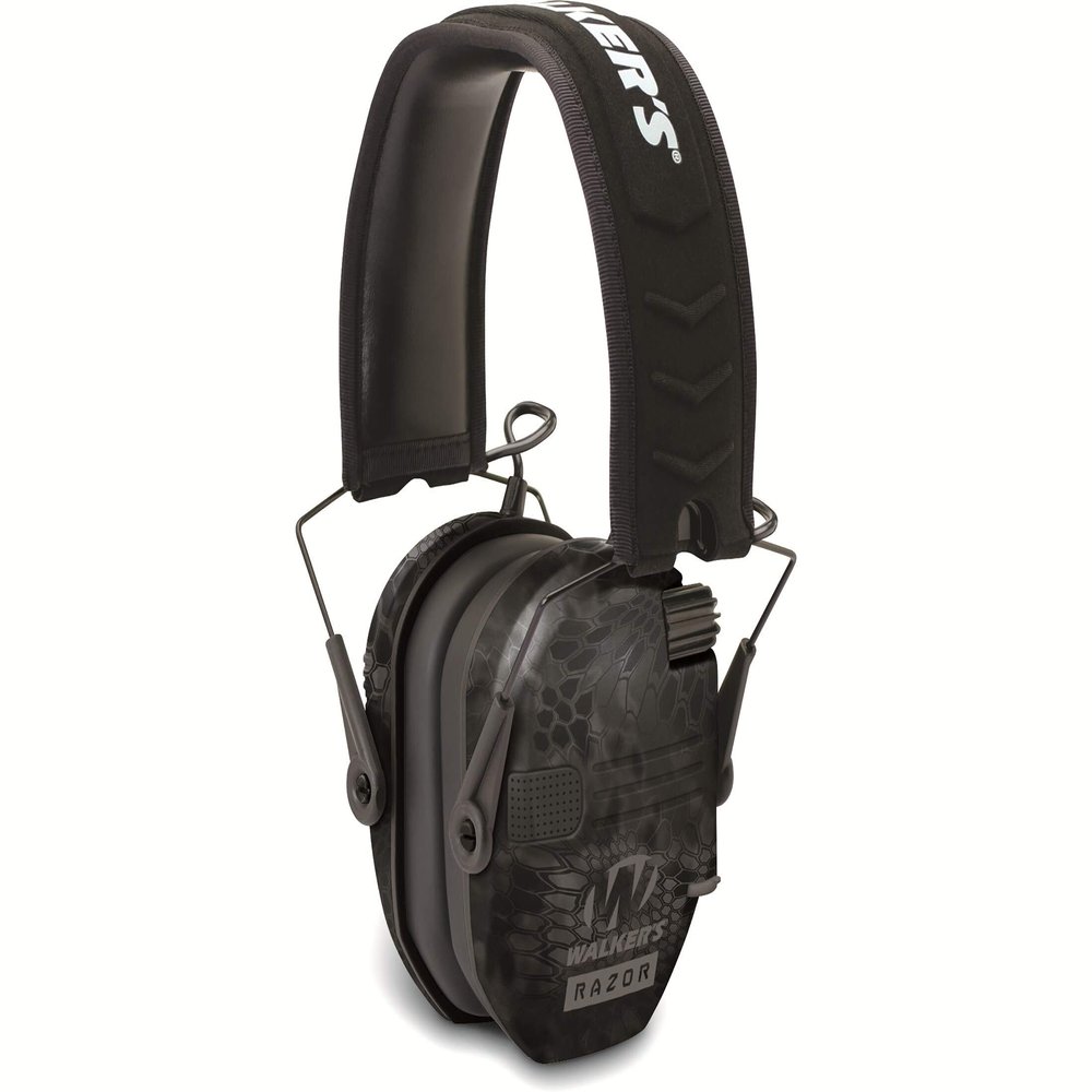 Walker's Razor Slim Low Profile Electronic Ear Muffs Kryptek Typhon