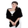 Aukmla Long Wedding Faux Fur Wraps and Shawls Wedding Bridal Stole for Brides and Bridesmaids view 1