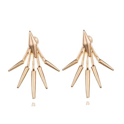 Eoumy Metal Star Ear Jacket Earrings Bar Ear Cuff Earrings for Women Gold Plated