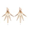 Eoumy Metal Star Ear Jacket Earrings Bar Ear Cuff Earrings for Women Gold Plated view 1