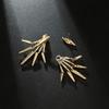 Eoumy Metal Star Ear Jacket Earrings Bar Ear Cuff Earrings for Women Gold Plated view 3