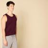 Amazon Essentials Men's Regular-Fit Sleeveless Tank Tops, Burgundy, X-Large view 3