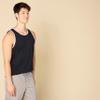 Amazon Essentials Men's Regular-Fit Sleeveless Tank Tops, Black/White, X-Small view 3