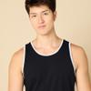 Amazon Essentials Men's Regular-Fit Sleeveless Tank Tops, Black/White, X-Small view 4