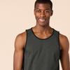 Amazon Essentials Men's Regular-Fit Sleeveless Tank Tops, Black Charcoal Heather, Large view 4