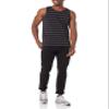 Amazon Essentials Men's Regular-Fit Sleeveless Tank Tops, Black/Charcoal Heather, Medium view 4