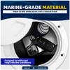 Five Oceans 5" Boat Hatch, 2-Pack Marine Access Hatch, Round Inspection Deck Plate Hatch with Detachable Cover, UV Resistant ABS White Plastic, for Pontoon, Fishing Boat, Bass Boat, Yacht - FO84-M2 view 3
