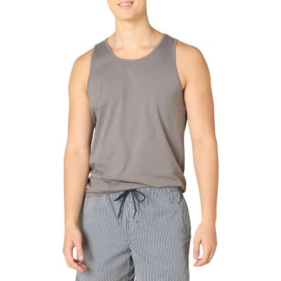 Amazon Essentials Men's Slim-Fit Solid Tank Top Shirt, -Gray, X-Small