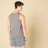 Amazon Essentials Men's Slim-Fit Solid Tank Top Shirt, -Gray, X-Small view 3
