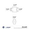 Five Oceans FO1679-M4 Terminal Circuit Breaker with Reset Button, 6 Amp (4 Pack) view 4