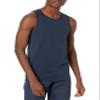 Amazon Essentials Men's Regular-Fit Sleeveless Tank Tops, Navy White Stripe, X-Small view 1