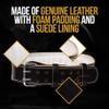 HoldEm Weightlifting Belts for Men/Women -Genuine Leather, Foam Padding, Suede Lining, Gives Support for Squats, Deadlifts, Crossfit Athletes-Small view 3