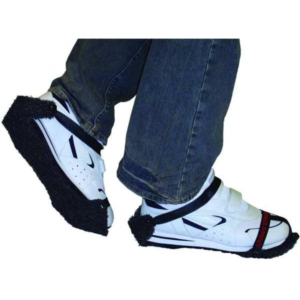 Paws Floor Stripping Overshoe, Plain Toe, Polyester, Black, Universal 13021-1 Each