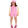 SunBusters Girls L/S Rash Guard(UPF 50+), Pink Bloom, 6/7 yrs view 4