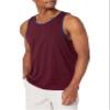 Amazon Essentials Men's Regular-Fit Sleeveless Tank Tops, Blue Burgundy, XX-Large view 1
