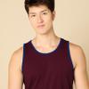 Amazon Essentials Men's Regular-Fit Sleeveless Tank Tops, Blue Burgundy, XX-Large view 4