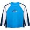 SunBusters Boys L/S Rash Guard(UPF 50+), Dusk Blue, 8/10 yrs view 1