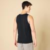 Amazon Essentials Men's Regular-Fit Sleeveless Tank Tops, Black/Blue, X-Large view 2