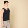 Amazon Essentials Men's Regular-Fit Sleeveless Tank Tops, Black/Blue, X-Large view 3