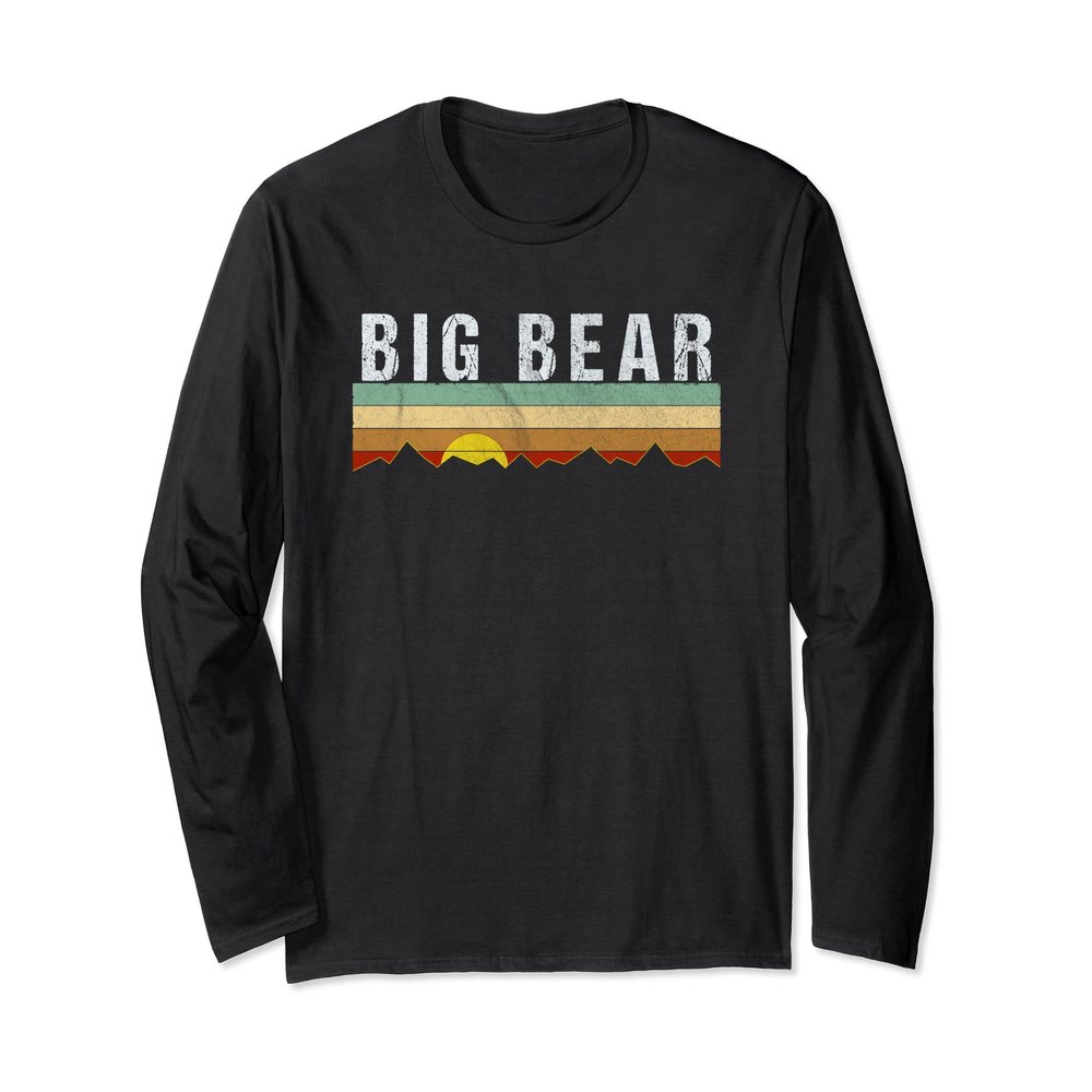 Vintage Big Bear Retro Long Sleeve T-Shirt