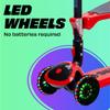 SKIDEE Kick Scooter for Kids 3-5 | Foldable 3 Wheel Scooter with Lean-to-Steer, Adjustable Height, Removable Seat & LED Light Wheels | Toddler Scooter for 3 to 12 Year Old Boys/Girls view 2