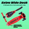 SKIDEE Kick Scooter for Kids 3-5 | Foldable 3 Wheel Scooter with Lean-to-Steer, Adjustable Height, Removable Seat & LED Light Wheels | Toddler Scooter for 3 to 12 Year Old Boys/Girls view 3