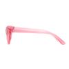 SA106 Girls Kid Size Gothic Cat Eye Pimp Color Lens Plastic Sunglasses Pink view 3