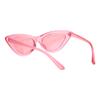 SA106 Girls Kid Size Gothic Cat Eye Pimp Color Lens Plastic Sunglasses Pink view 4