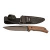 KABAR Jarosz, Fixed Blade Knife, 6.25", 1095 Cro-Van/Black, Brown Ultramid, Plain, Clip Point, with Celcon Sheath 7503, UPC :617717275036 view 1