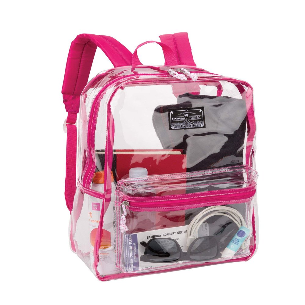 Outdoor Products Clear Pass Daypack (Pink Peacock) (Black) (Pink Peacock)