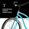 sixthreezero Around The Block Women's Beach Cruiser Bike, Hybrid Bicycle with Rear Rack view 3