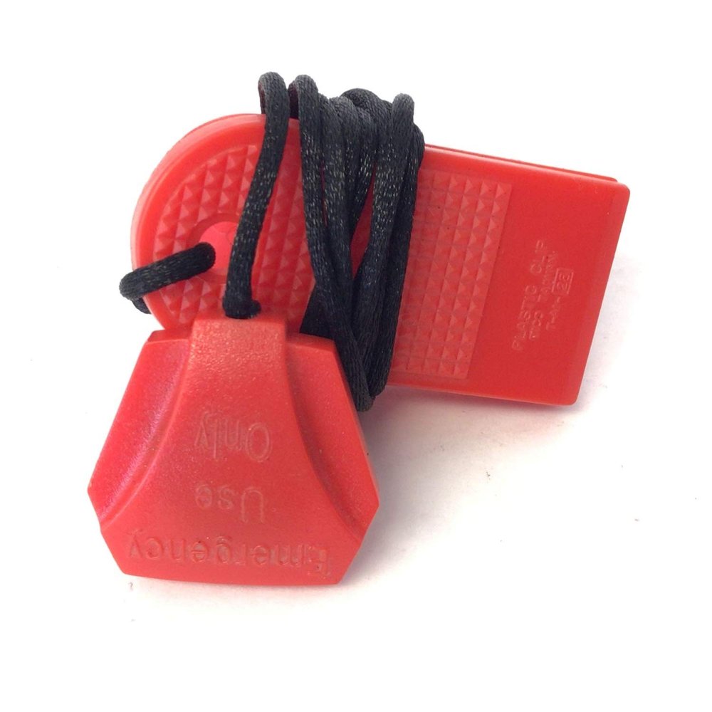 H.F Exchange Magnetic Safety Key Lanyard - Round Magnet Key with Braided Cord & Clip - Emergency Switch Lock Running Safety Replacement Key P/N 9FT0037 - Works with True Fitness PS 900
