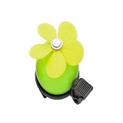 Simson Clear Bicycle Bell Flower Green & Yellow Petal Rotation Tone