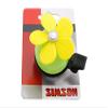 Simson Clear Bicycle Bell Flower Green & Yellow Petal Rotation Tone view 2