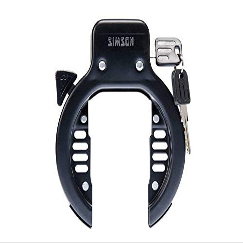 SIMSON Bicycle Gear Key Ring Lock Easy Installation Mounting Hexagonal Wrench Included, Clear