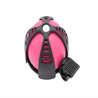 SIMSON Bicycle Bell Joy Pink & Black Sporty Design Colorful Collar Easy Wear with Attached Ring Clear Tone