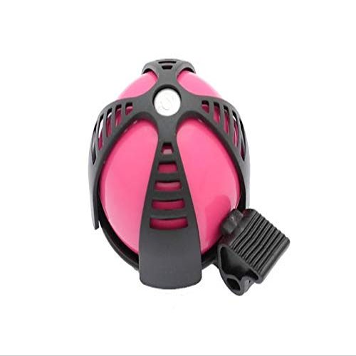 SIMSON Bicycle Bell Joy Pink & Black Sporty Design Colorful Collar Easy Wear with Attached Ring Clear Tone