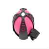 SIMSON Bicycle Bell Joy Pink & Black Sporty Design Colorful Collar Easy Wear with Attached Ring Clear Tone view 1
