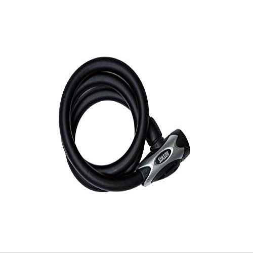 SIMSON Bicycle Goods Key Lock Cable Lock Excellent Lock 15 mm X 100 cm Slot Height Adjustable Compact Spare Key Included 2