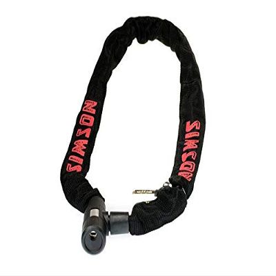 Simson Bicycle Lock [Entry] Lightweight Compact Size Use Damage Protection Fiber Sleeve Completely Easy to Carry 2 Spare Key Accessories, Clear