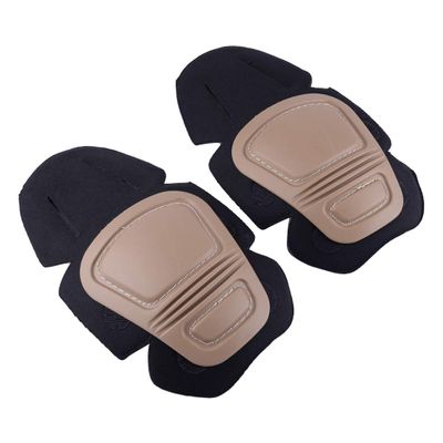 Pair of Military Army Tactical Airsoft Gear Knee Combat Tactical Protective Knee Pads fit for Gen3 G3 Pants Size: Approx.26x15cm(10.2x5.9inch)(LxW) Sand Color