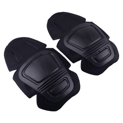 Pair of Military Army Tactical Airsoft Gear Knee Combat Tactical Protective Knee Pads fit for Gen3 G3 Pants Size: Approx.26x15cm(10.2x5.9inch)(LxW) Black