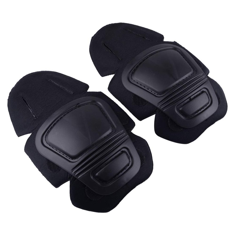 Pair of Military Army Tactical Airsoft Gear Knee Combat Tactical Protective Knee Pads fit for Gen3 G3 Pants Size: Approx.26x15cm(10.2x5.9inch)(LxW) Black