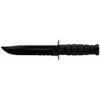 Ka-Bar KABAR, Fixed Blade Knife, 7", Clip Point, Glass Filled Nylon Sheath, 1095 Cro-Van/Black, Black Kraton G, Combo Edge 1214, UPC :617717212147 view 1